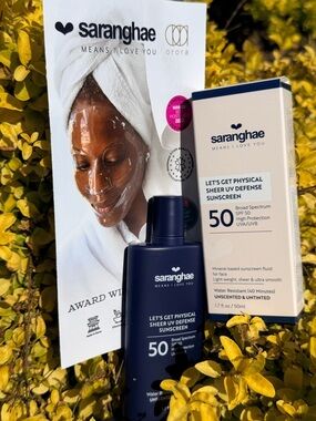 Saranghae Let's Get Physical Sheer UV Defense Sunscreen SPF 50 - Navy